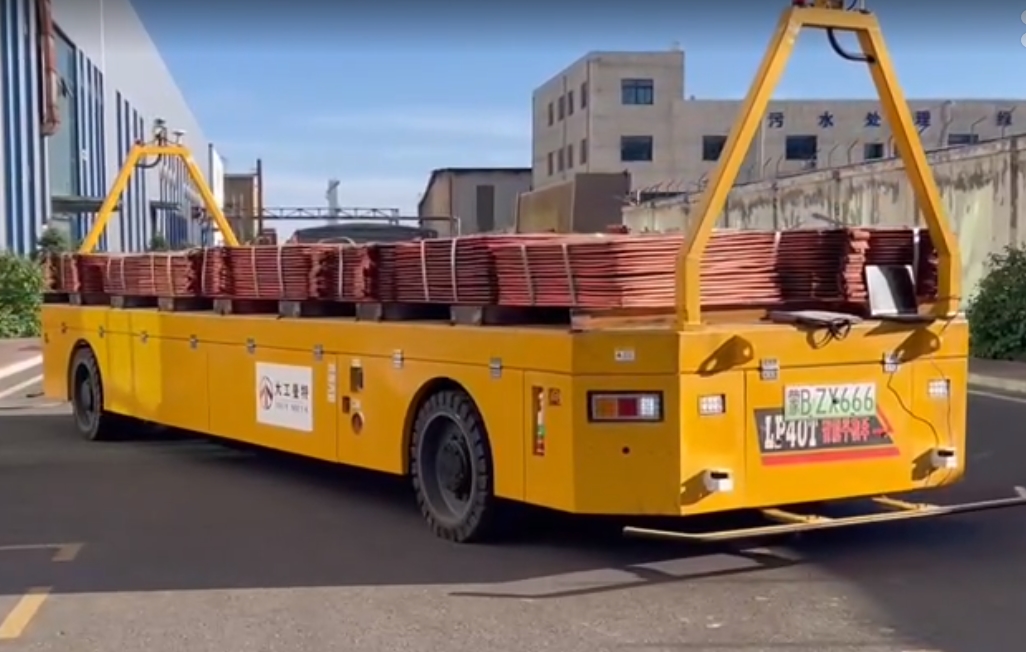 40噸舵輪電動板車